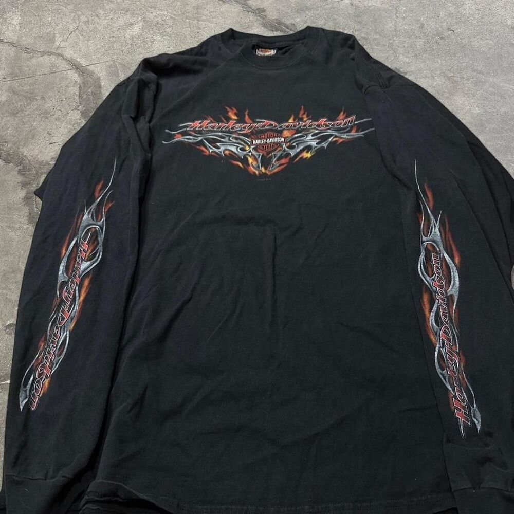 Harley-davidson Men's Black T-shirt
